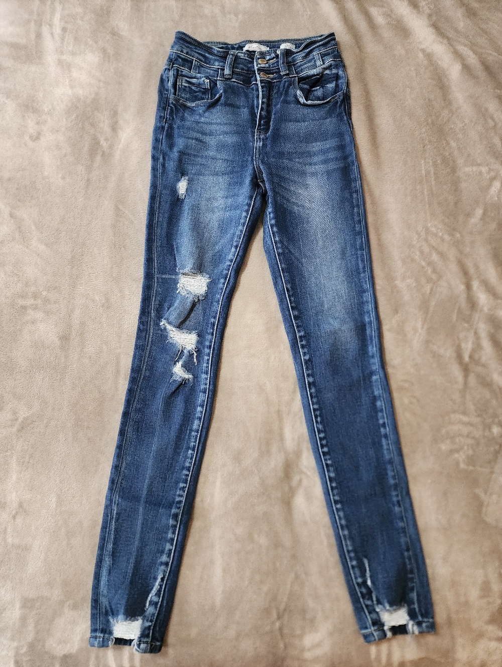 KanCan Distressed Skinny Jeans | High Rise Stretch Denim Size 25